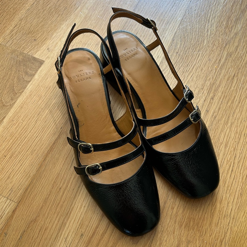Sezane Paula Black Heels